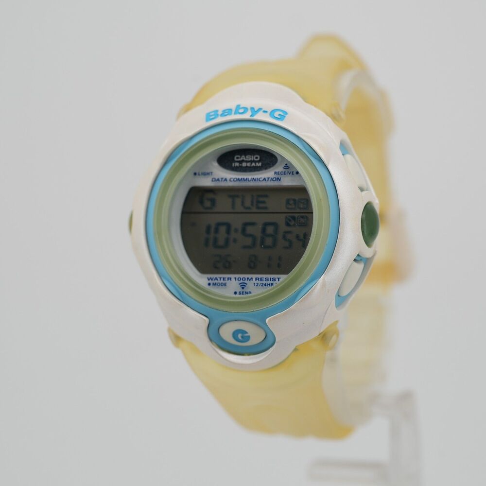 Casio Baby-G BGF-130 IR-Beam Data Communication Watch Running New Battery